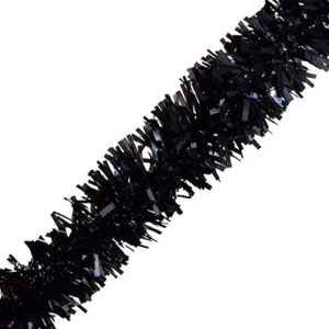 tcdesignerproducts black vinyl twist garland – 4″ x 25′ roll