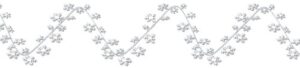 beistle 1-pack gleam ‘n flex snowflake garland, 25-feet