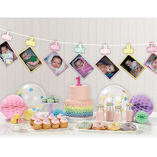 1st Birthday Girl Photo Garland Kit - 12', 1 Pack