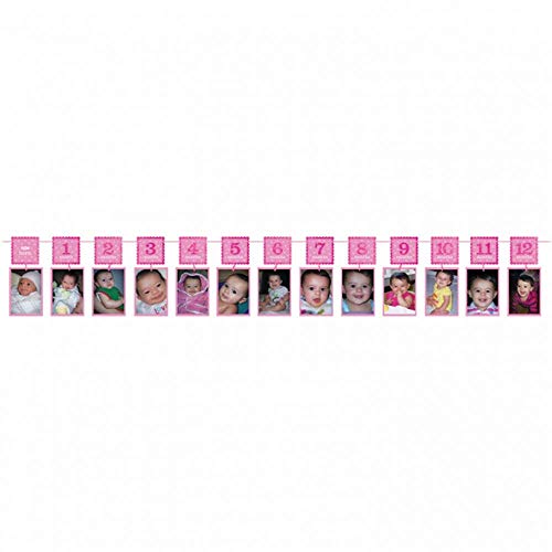 1st Birthday Girl Photo Garland Kit - 12', 1 Pack