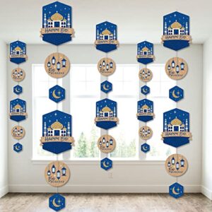 big dot of happiness ramadan – eid mubarak party diy dangler backdrop – hanging vertical decorations – 30 pieces