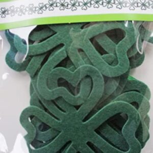 St. Patrick's Day Felt Shamrock Garland - 5 Feet Long