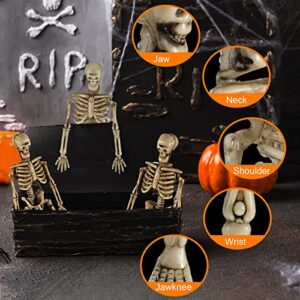 9 Feet Halloween Skeleton Garland Halloween Hanging Skeleton Halloween Skeleton Decorations Small Plastic Skeleton Miniatures Horrible Halloween Skull Realistic Human Bones Haunted House Accessories