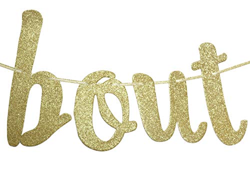 Taco Bout Love Gold Glitter Banner Sign Garland for Mexican Fiesta Themed Bridal Shower Bachelorette Party Wedding Decorations Engagement Supplies Cursive Bunting Photo Booth Props