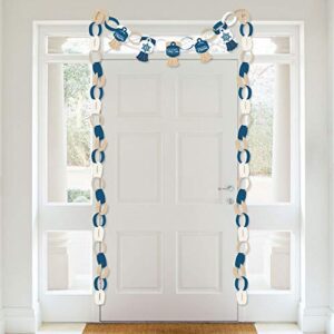 Big Dot of Happiness Happy Passover - 90 Chain Links and 30 Paper Tassels Decoration Kit - Pesach Jewish Holiday Party Paper Chains Garland - 21 feet