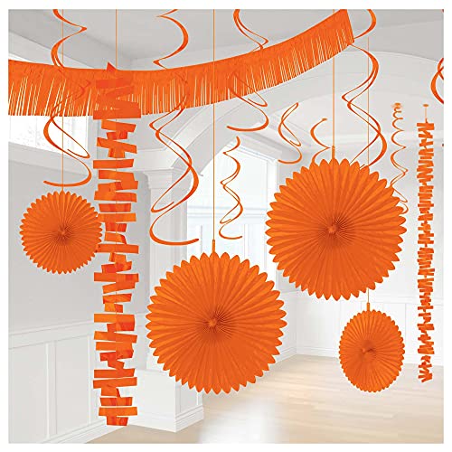 amscan 242500.05 Paper & Foil Decorating Kit | Orange Peel | Party Decor | 1 ct.