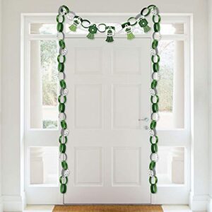 Big Dot of Happiness Camo Hero - 90 Chain Links and 30 Paper Tassels Decoration Kit - Army Military Camouflage Party Paper Chains Garland - 21 feet