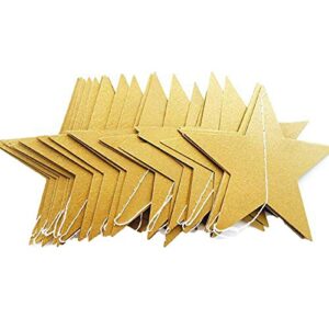 papaba 4m long paper star garland star string party garland banner for wedding birthday party baby shower decor gold