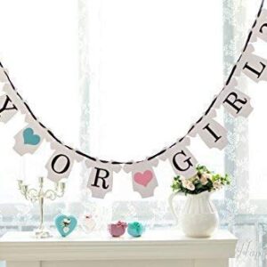 Gender Reveal Party - Baby Shower Decorations BOY OR Girl Bunting Banner