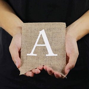 Andaz Press Real Burlap Fabric Pennant Hanging Banner Gifts, Pre-Strung, No Assembly Required, 1-Set