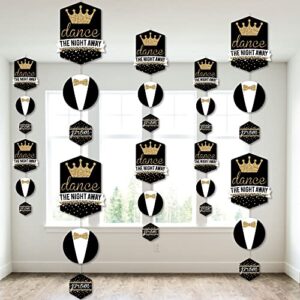 Big Dot of Happiness Prom - Prom Night Party DIY Dangler Backdrop - Hanging Vertical Decorations - 30 Pieces