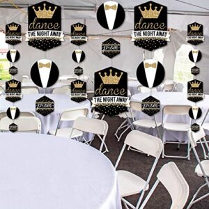 Big Dot of Happiness Prom - Prom Night Party DIY Dangler Backdrop - Hanging Vertical Decorations - 30 Pieces