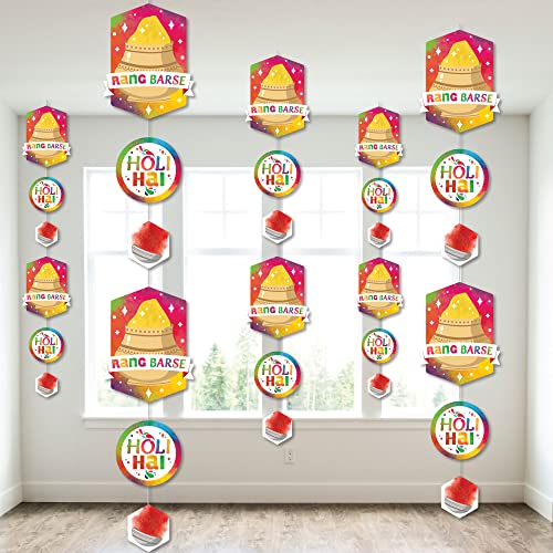 Big Dot of Happiness Holi Hai - Festival of Colors Party DIY Dangler Backdrop - Hanging Vertical Decorations - 30 Pieces