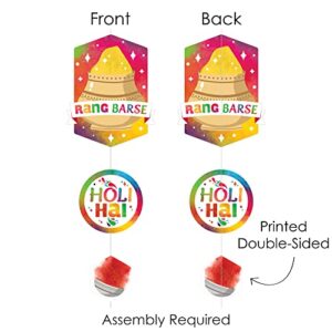 Big Dot of Happiness Holi Hai - Festival of Colors Party DIY Dangler Backdrop - Hanging Vertical Decorations - 30 Pieces