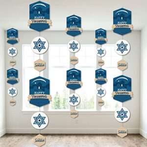 Big Dot of Happiness Happy Passover - Pesach Jewish Holiday Party DIY Dangler Backdrop - Hanging Vertical Decorations - 30 Pieces