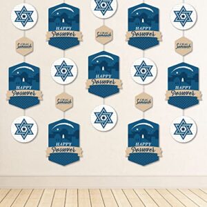 Big Dot of Happiness Happy Passover - Pesach Jewish Holiday Party DIY Dangler Backdrop - Hanging Vertical Decorations - 30 Pieces