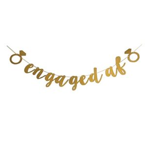 engaged af banner,perfect decoration for funny bridal shower, engagement,wedding party