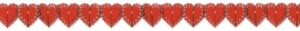 lace heart garland party accessory (1 count) (1/pkg)