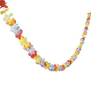 fun express – bright flower lei garland for party – party decor – hanging decor – garland – party – 1 piece