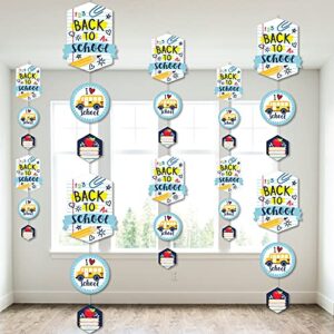 big dot of happiness back to school – first day of school classroom diy dangler backdrop – hanging vertical decorations – 30 pieces