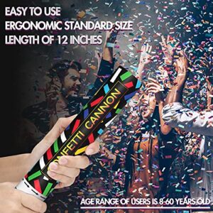 Confetti Cannons EFFIELER Multicolor Party Poppers Confetti Shooters (10 Packs) 100% Biodegradable and Air Powered Party Popper Perfect for Birthday, Graduation,and Any Other Party Or Celebration…