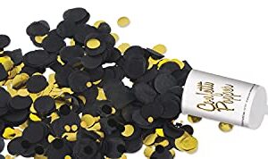 Beistle, Black/Gold Confetti Push Ups, 6.75"