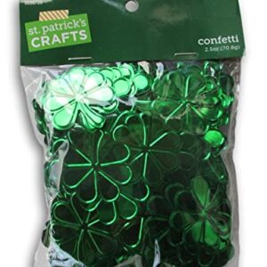 Shimmering Shamrock Confetti for St. Patrick's Day - Party Decor, Accent, and Embellishment - 2.5 Oz Bag