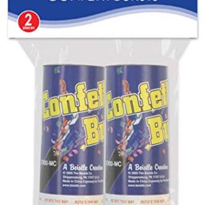 Beistle 57900-MC Confetti Bursts, 2-Pack Multicolor, 7.5"