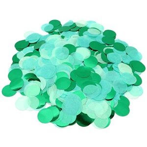 VCOSTORE Tissue Paper Confetti Circles - Round Confetti Dots，Large Table Confetti for Wedding Birthday Party Decoration and Gift Box decoration, 5000 pieces -Green Confetti