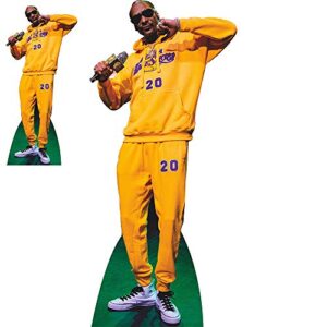 wet paint printing + design sp12079 snoop dogg yellow jumpsuit cardboard cutout