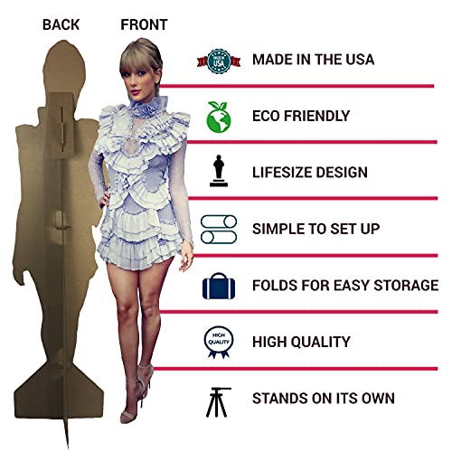 MOSAIC GROUP - Taylor Lifesize Cardboard Cutout Poster Standee | Give This Life Size Standup Merch As Gift to Any Swift Fan | Perfect for Parties, Events, and in Your Room | 5'9" Tall