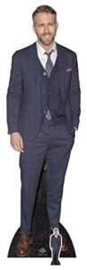 star cutouts cs704 celebrity standee ryan reynolds lifesize cardboard cutout smart casual suit cut out 188cm tall, 188 x 55 x 188 cm, multi-colour