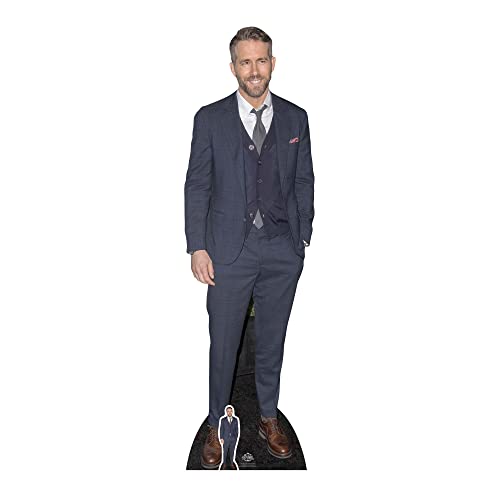 Star Cutouts Cs704 Celebrity Standee Ryan Reynolds Lifesize Cardboard Cutout Smart Casual Suit 