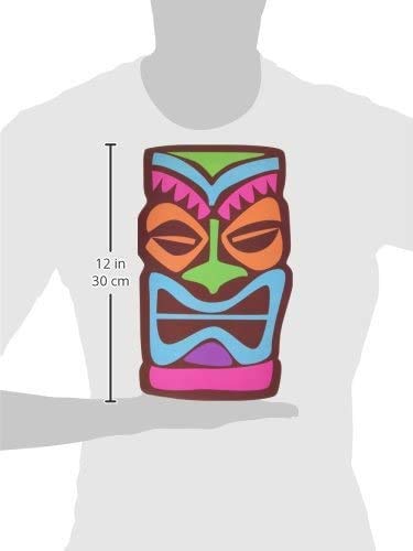 amscan Tiki Assortment Cutouts, Multicolor, Assorted Sizes, 30 Pcs