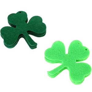 3 Pieces St. Patrick's Day Banner Decoration Irish Lucky Burlap Banner Felt Shamrock Clover Garland Banner for St. Patrick's Day Irish Party Supplies