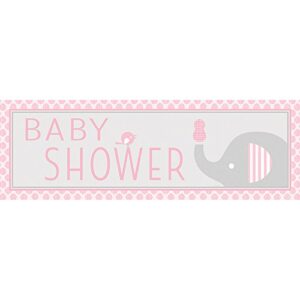 creative converting little peanut-girl baby shower party banner