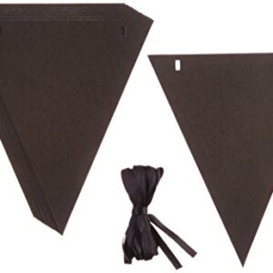 Amscan Pennant Banner, 15 feet, Jet Black