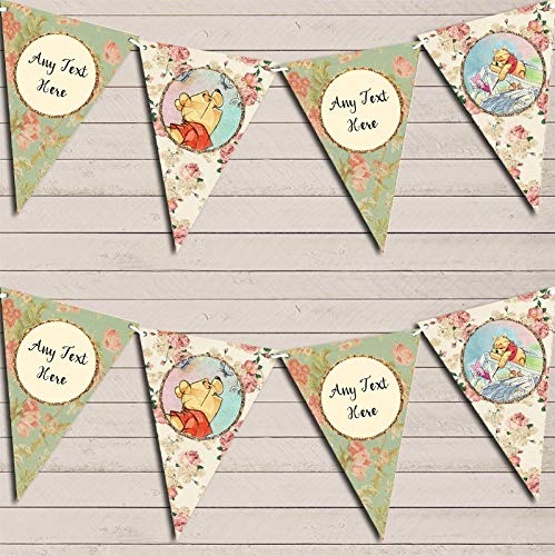 Winnie The Pooh Personalized Children's Birthday Bunting Garland Banner Decoration