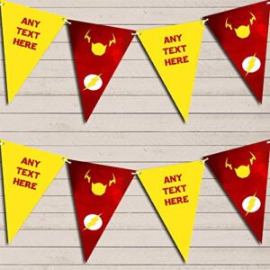 superhero the flash children’s birthday bunting garland party venue decoration party flag banner garland