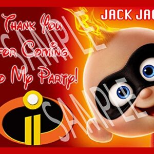 Baby Jack Jack The Incredibles 2 Banner Large Vinyl Indoor or Outdoor Banner Sign Poster Backdrop, party favor decoration, 30" x 24", 2.5' x 2', , Elastigirl, Violet, Dash