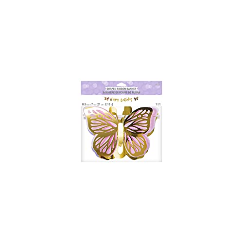 Golden Butterfly Banner, 1 ct