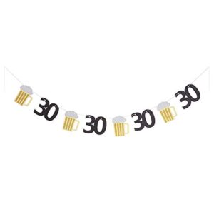 beer birthday banner cheers to 30 years paper graland 30th birthday age party decorations