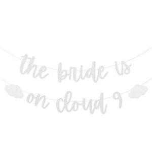 the bride is on cloud 9 bachelorette party banner
