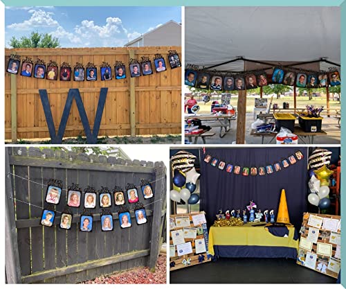 2023 Graduation Photo Banner 8x10 K-12 Graduation Party Photo Display Graduation Party Decorations 2023 Personalized Graduation Announcements Banner for High School College Graduation Party Supplies TD112