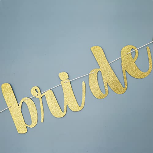 Tropical Bride to Be Banner - Bridal Shower Decorations, Beach Bachelorette Banner, Luau Bridal Shower Decor, Gold Glitter Bridal Shower Banner, Engagement Party Decorations