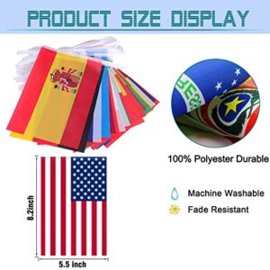 32 Countries International String Flags,Bunting Pennant Banners for World Cup Sports Events,Bar,Party Festival Decorations