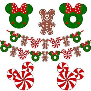 christmas tree decorations candy garland for merry christmas candy cutouts banner decorations for kids birthday party baby shower decorations