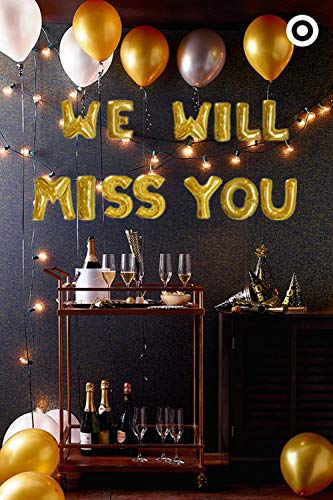 LaVenty Set of 16 We Will Miss You Banner Office Work Party Retirement Party Decor Retirement Banner Going Away Party Decor Farewell Party Decorations Office Work Party Decoration