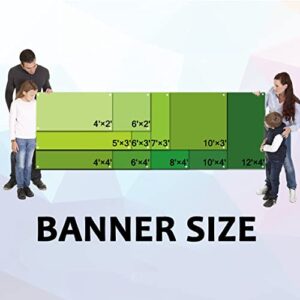 Custom Banners and Signs for Outdoor Indoor,Customize Your Own Banner with Photo Image Picture Logo or Name,Custom Banner Backdrop for Birthday Party Business Graduation Wedding Event (4' X 2')