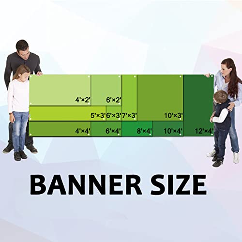 Custom Banners and Signs for Outdoor Indoor,Customize Your Own Banner with Photo Image Picture Logo or Name,Custom Banner Backdrop for Birthday Party Business Graduation Wedding Event (4' X 2')